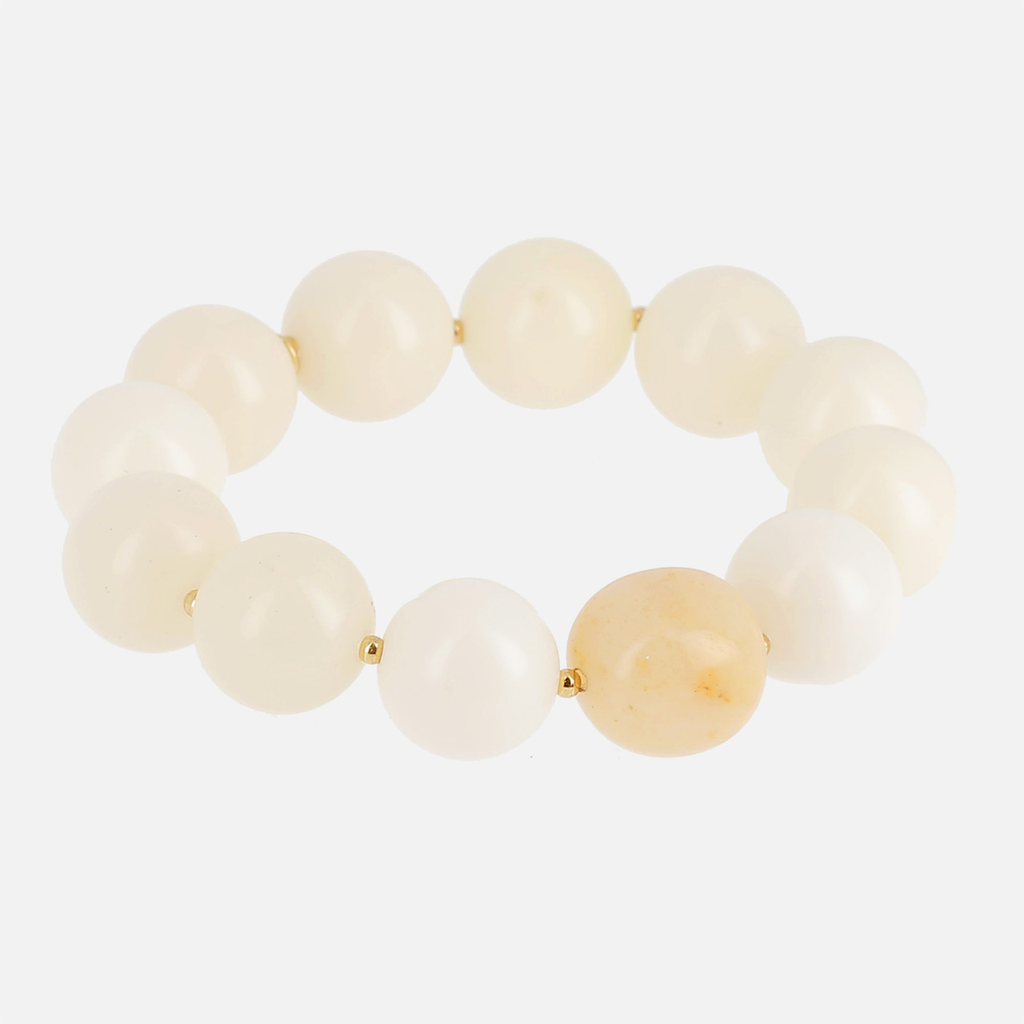 [SBR25547-01WHT] François Bracelet