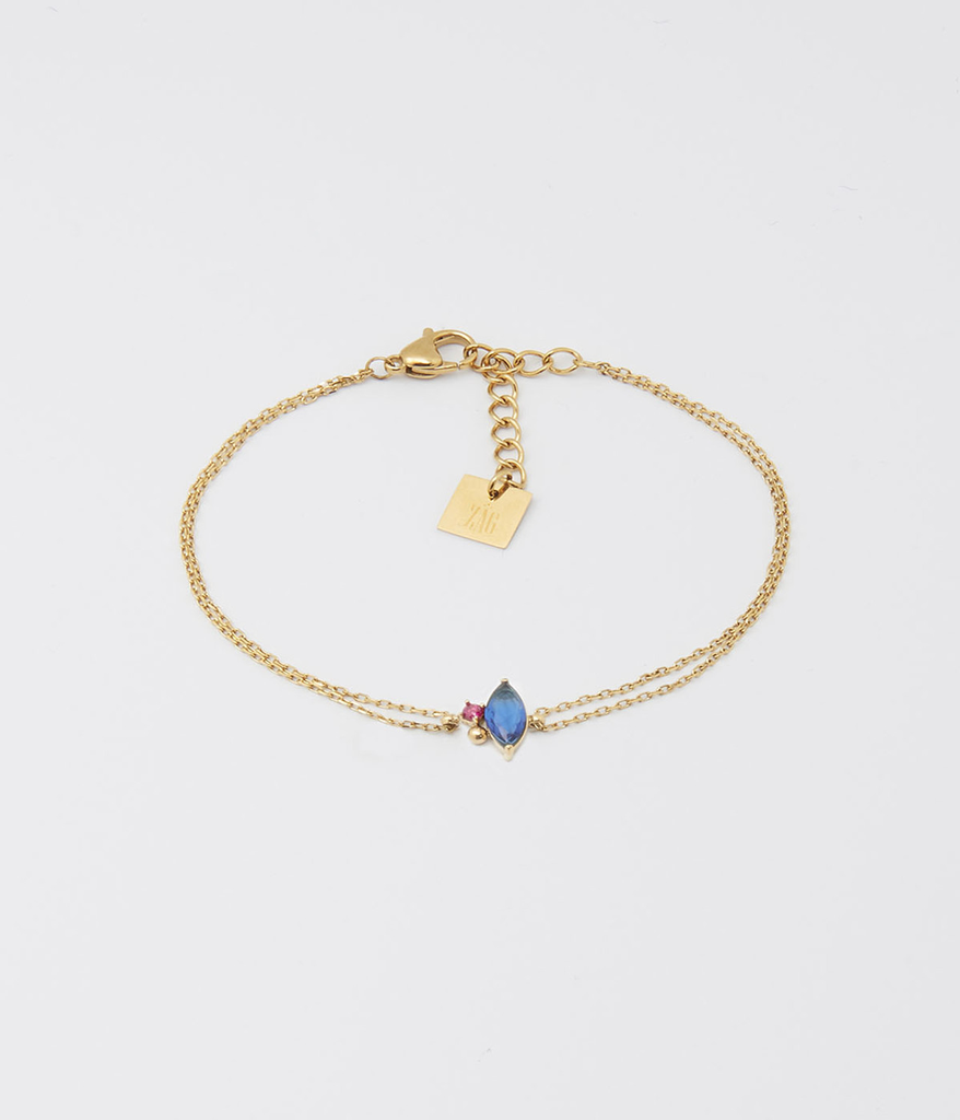 [SBS21757-01BLU] Florianne Bracelet Blue
