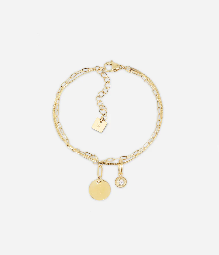 [SBS24361-01WHT] Fretia Bracelet