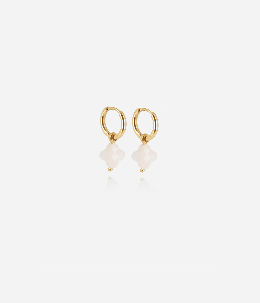 [SEC07970-01WHT] Velasquez Earrings White
