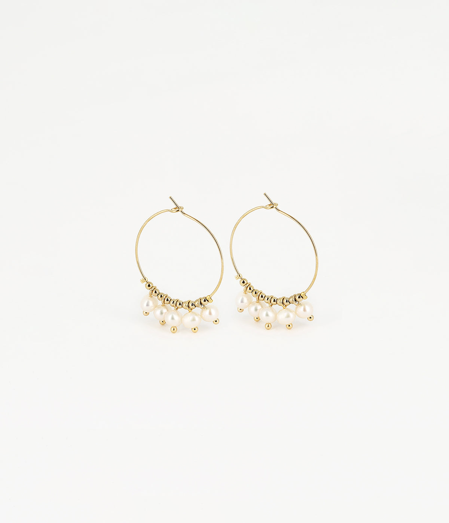 [SEC10579-01SEL] Zoé Earrings White