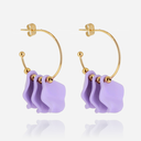 Leaf Earring Violet