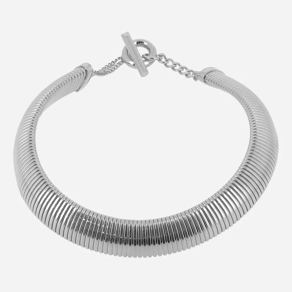 Ribbed Choker Necklace