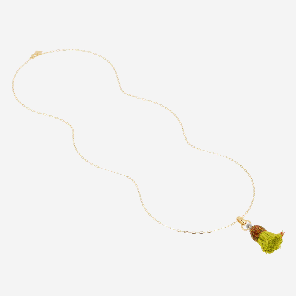 [SNL26021-01GRN] Daphnée Necklace Green