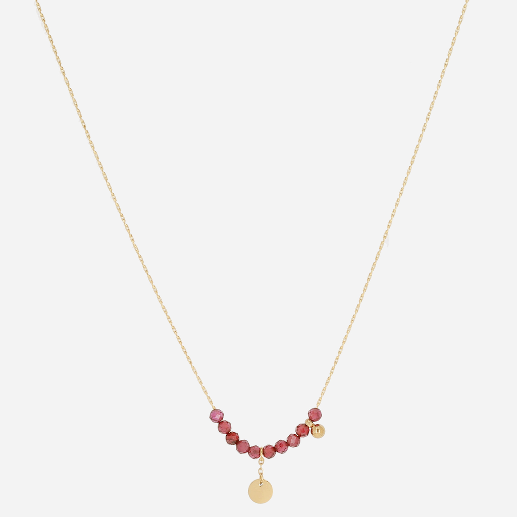 Alizée Necklace Dark Red