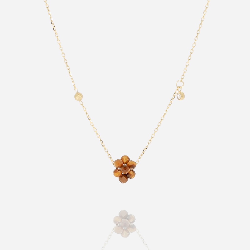 [SNS25467-01CFE] Bacca Necklace Brown