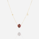 Bacca Necklace Dark Red