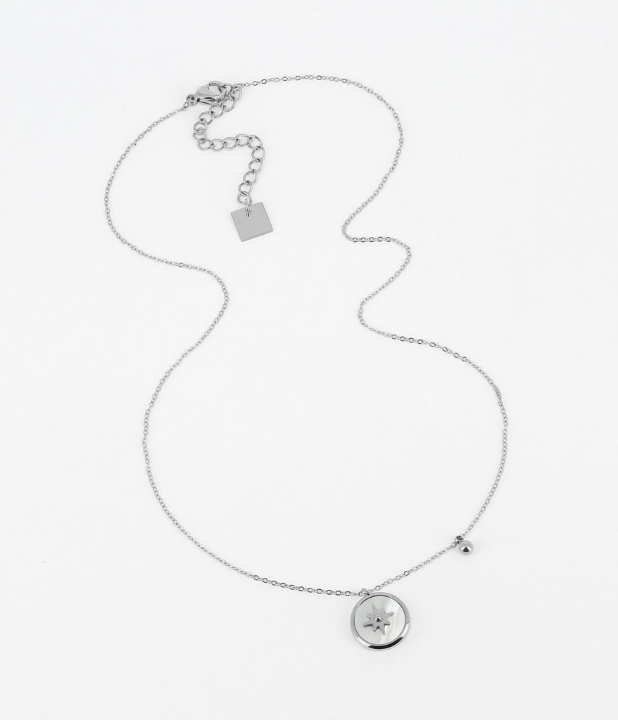 [SNS7377-00WHT] Sun Necklace White