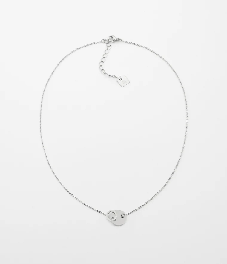 [SNS8894-00WHT] Domino Necklace