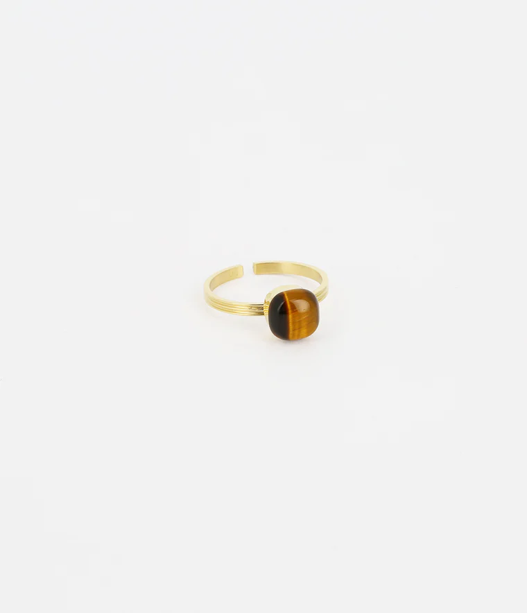 Bague Mino Brown Tiger's eye 