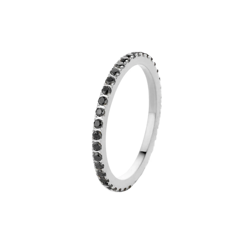 [FR SADE BL CZ RING SS, 50] FR17SSBL050