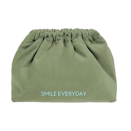 [VEBL0108-VELVET CLUTCH BAG SMILE EVERYDAY] Smile Everyday - Velvet Clutch Bag