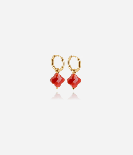 [SEC07970-01RED]  Velasquez Earrings RED