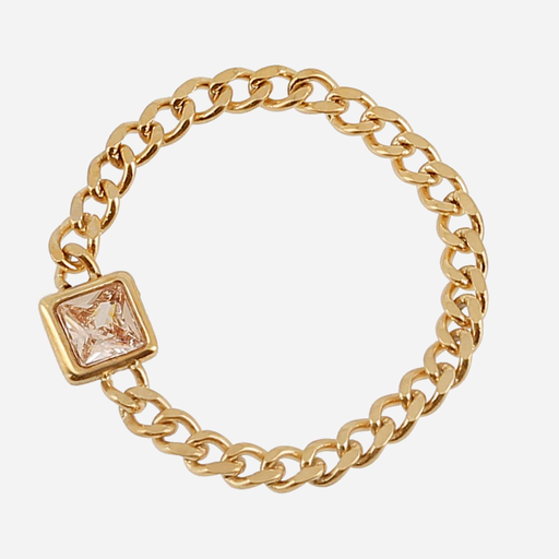 [SRT25426-01NUD-58] Chain Ring Nude 58