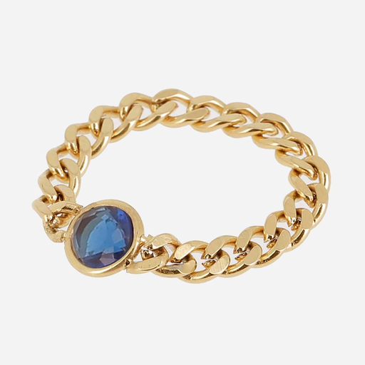 [SRT25428-01DBL-54] Brunella Ring Dark Blue 54