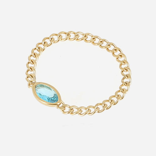 [SRT25456-01AQU-58] Célie Ring 58