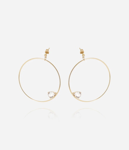[SEL26936-01WHT] Perona Earrings