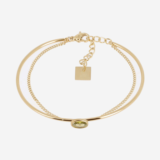 [SBJ25601-01LGR] Ricci Bangle Bracelet Olive Green