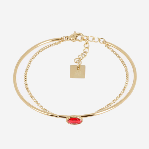 [SBJ25601-01RED] Ricci Bangle Bracelet Red