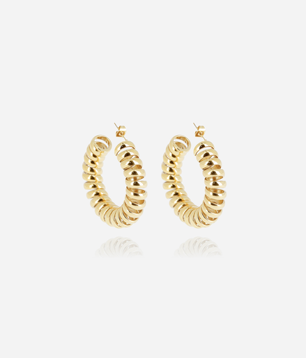 [SEC23326-01UNI45] Earrings Swirl earrings 45