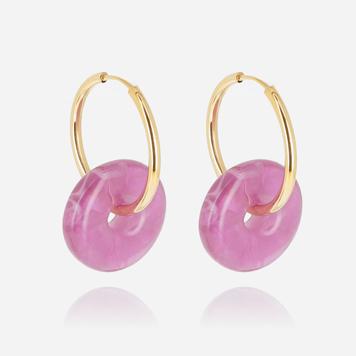 [SEC23881-01PUR] Shade Earrings Purple