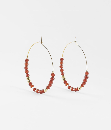 [SEC6894-01RED] Favela Earrings Red