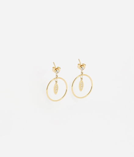 [SEL18578-01WHT] Drop Earring