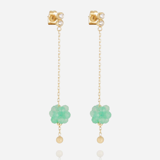 [SEL25467-01AQU] Bacca Earrings