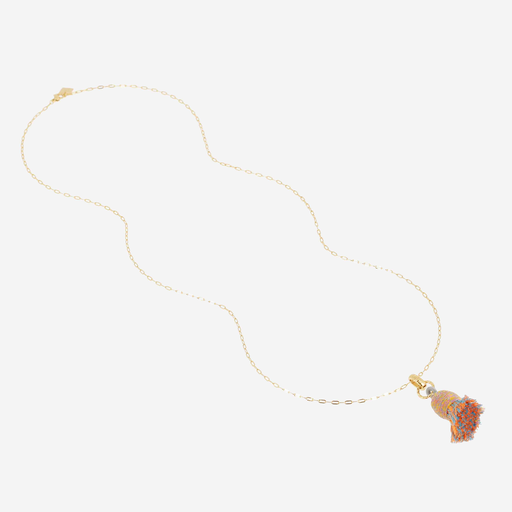 [SNL26021-01ORO] Daphnée Necklace Orange