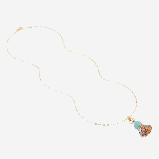 [SNL26021-01TQB] Daphnée Necklace Turquoise