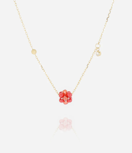 [SNS25467-01COR] Bacca Necklace Orange