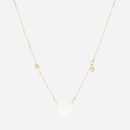 [SNS25467-01SEL] Bacca Necklace White